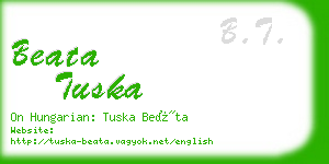 beata tuska business card